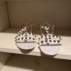 Valentino Rockstud Rubber Sandal Size 37